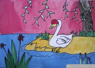 关于大白鹅的手抄报 手抄报模板大全