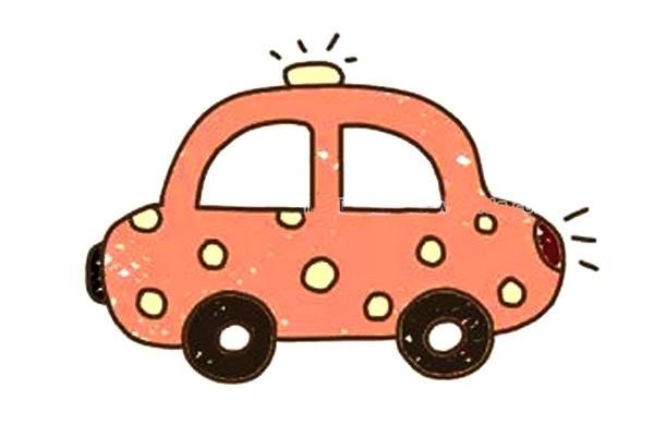 彩色汽车简笔画怎么画