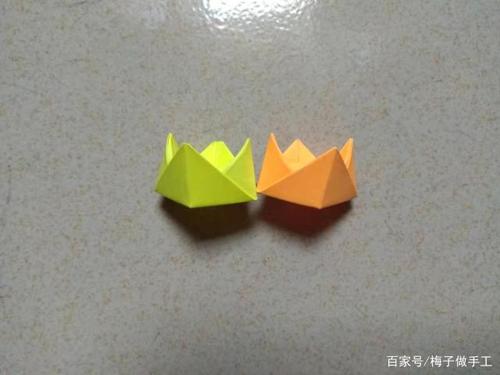 儿童手工折纸:漂亮的皇冠怎么折?折法很简单,一张纸