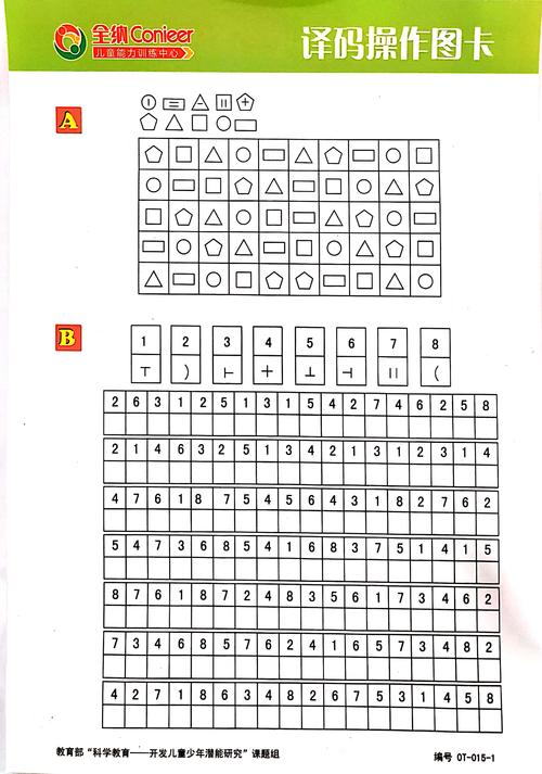 写美篇训练名称:译码图 训练目标: 视觉记忆,思维力,专注力; 训练方法