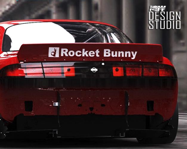 制作工艺:火箭兔rocketbunny车贴 改装标志 86改装 3个规格可选 30*4