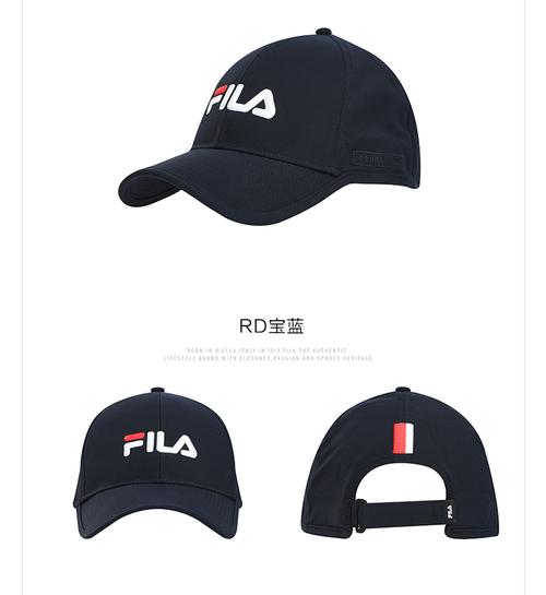filaathletics斐乐棒球帽情侣款2022夏季网球运动休闲帽男女rd宝蓝nv