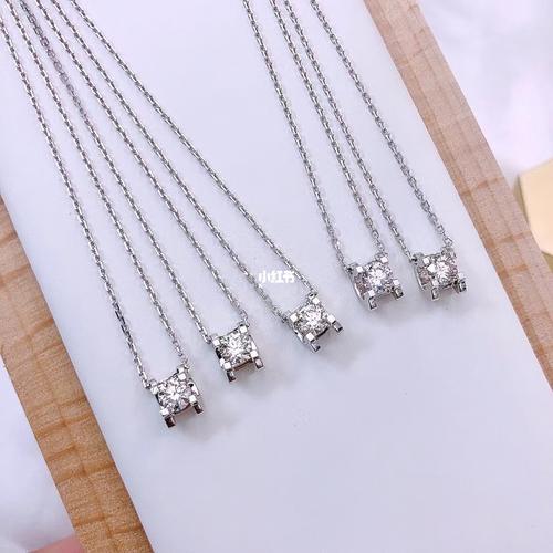 30分钻石项链,三个款式_钻石项链_配饰_珠宝_18k金_配饰分享_时尚