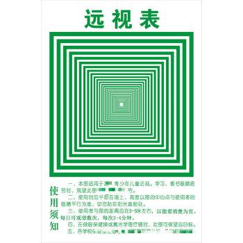 大号增视图表 远眺图表锻炼望远训练远眺保护视力 远视表40*60商品