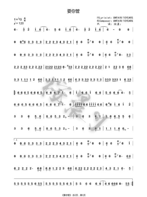 时代少年团《要你管》单声部简谱
