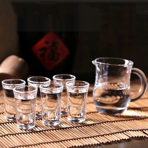 7件套玻璃白酒杯套装分酒器酒壶酒具子弹杯酒杯白酒白