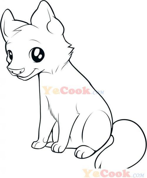 美术素描画小动物简笔画