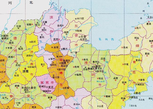 山东省的区划调整16个地级市之一东营市为何有5个区县