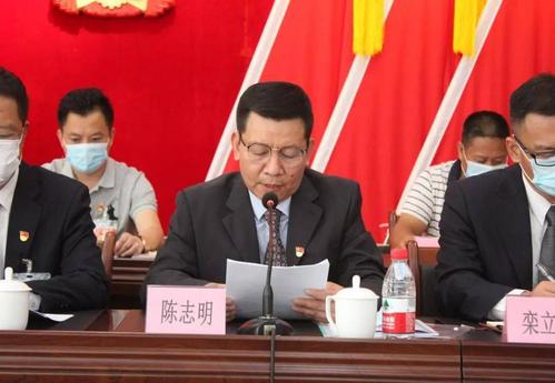 镇党委副书记陈志明代表政府向大会作工作报告