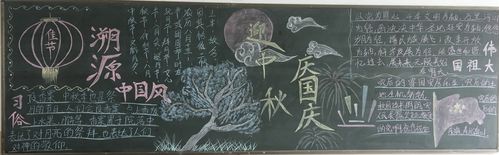 我院开展迎中秋庆国庆主题黑板报评比活动