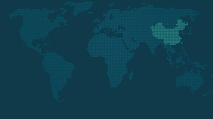 ppt背景 商务背景图片 > 两张蓝色世界地图点阵图ppt背景图片所属频道