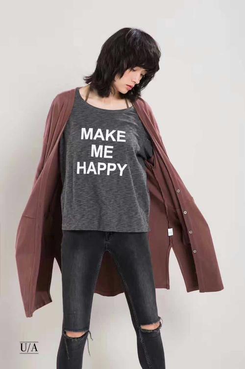 2017秋季新款初唯瓦萨梵秀ua正品休闲时尚字母长袖衫t恤