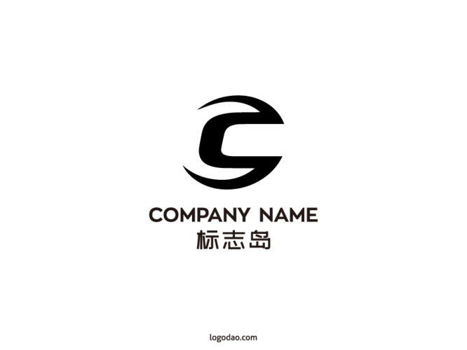 c字母电子电器品牌商业创意logo标志设计