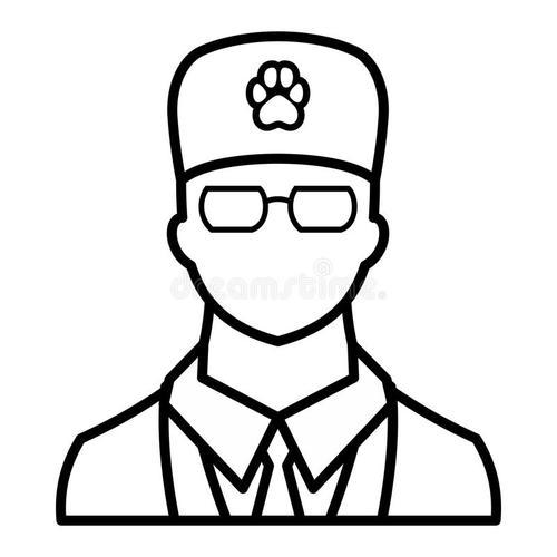 兽医头像简笔画