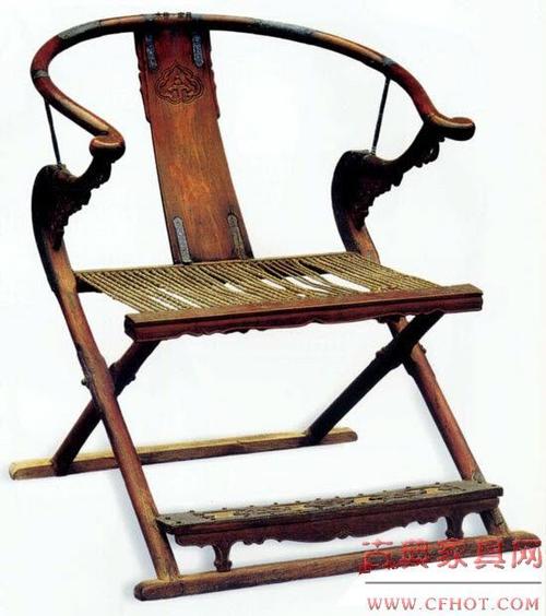 元代·黄花梨圈背交椅-红木古典家具网