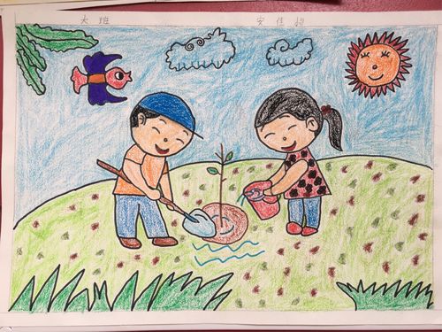 劳动最光荣. 四合幼儿园庆五一绘画展