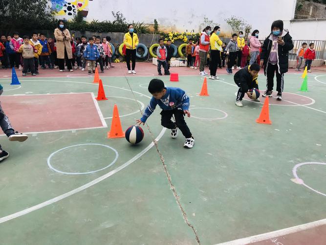 莲都镇喜洋洋幼儿园大大班篮球技能赛&中大班篮球游园活动