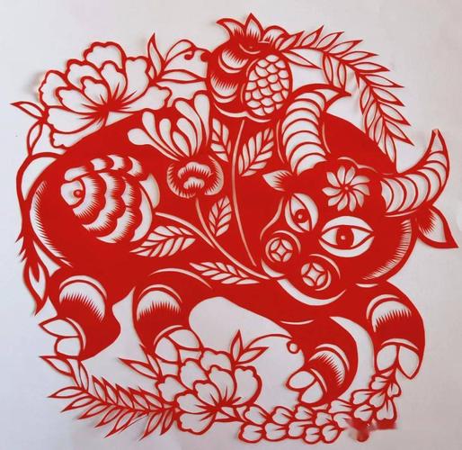 瑞牛剪彩贺新春吉林省牛年剪纸作品选登一
