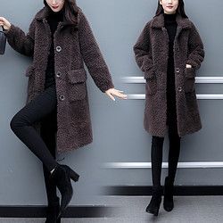 【省30元】羊剪绒大衣_海宁皮草羊剪绒外套女中长2020新款加厚保暖