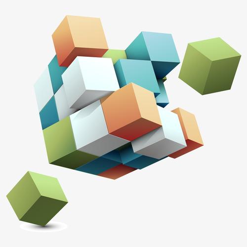 卡通3d立体方块