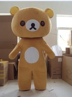 行走卡通人偶服装 毛绒玩具 轻松熊