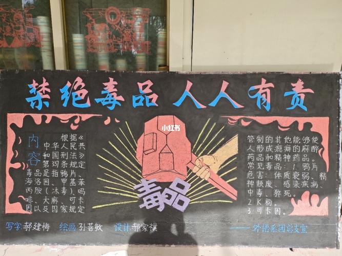 禁毒主题黑板报_黑板报_文化_阅读