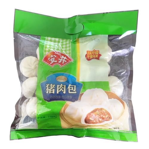 肉包安井猪肉720g早餐食品包子扬州风味速冻包点