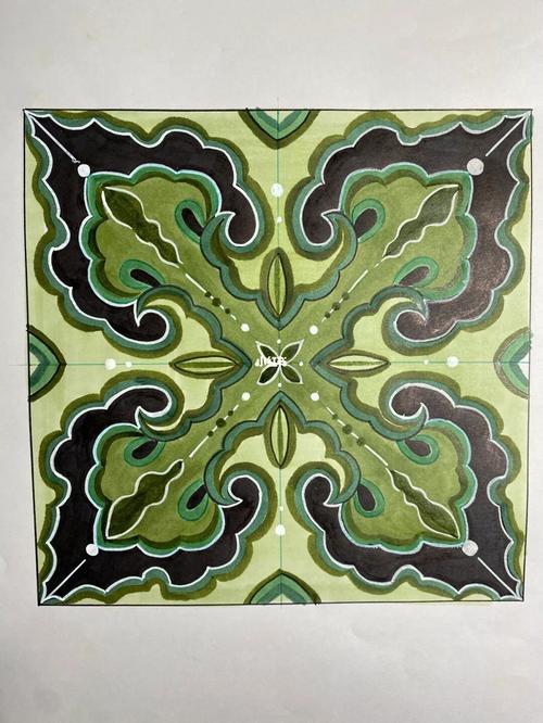 服饰图案_服饰_临摹_四方连续纹样_兴趣爱好_绘画