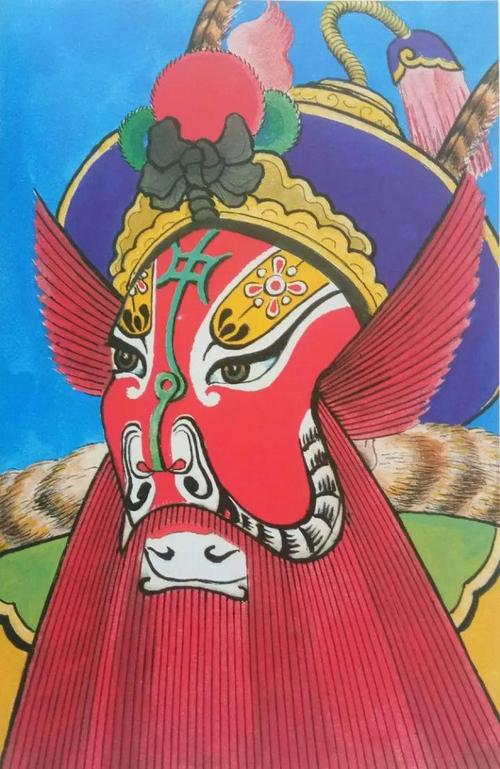 通渭老人刘尚贤和他的秦腔脸谱