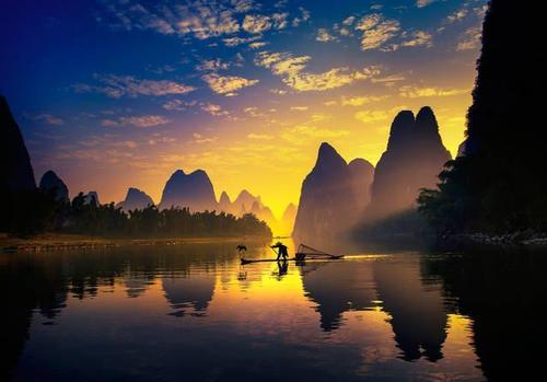 30秒看广西|阳朔兴坪镇,杨堤乡:中国山水写意水墨长卷
