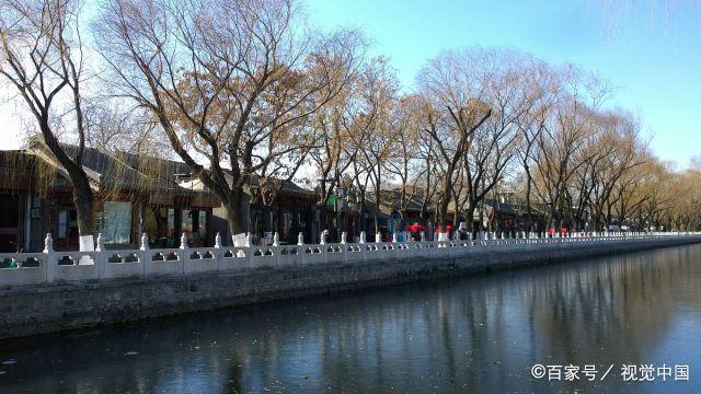 北京什刹海冬日风景迷人