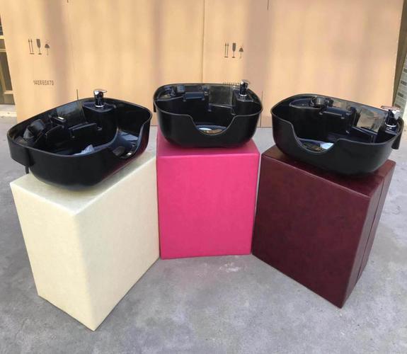 坐式洗头床洗头池坐盆发廊理发店洗头池冲水座立式冲水盆简单洗头_8折