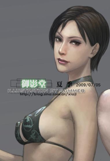 【高清图】 生化危机清凉一下:吉尔&艾达王性感泳装图3