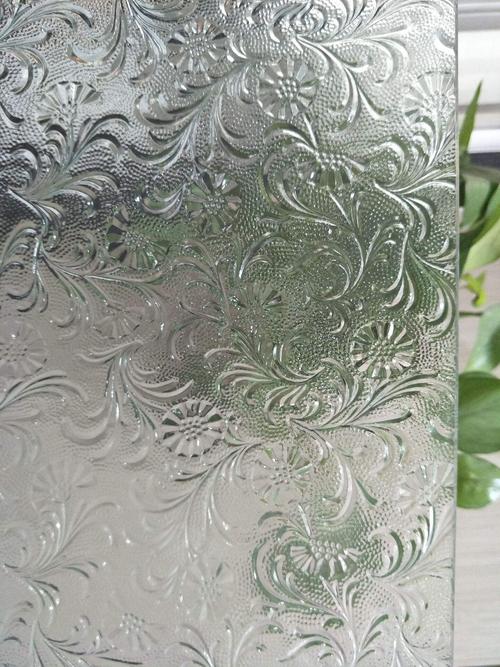 枫叶2号扶桑秋海棠压花玻璃工艺玻璃原片