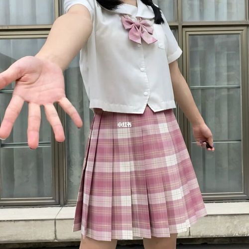 jk穿搭|甜度满分的小裙子91_裙子_红茶_背心_jk穿搭