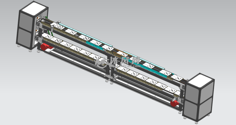 倍速链输送机,托盘组件等结构,主要用于生产线组装,托盘的转运工作