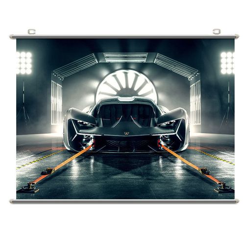 兰博基尼terzo millennio跑车高清海报壁纸墙贴宿舍卧室卷轴挂画【2月