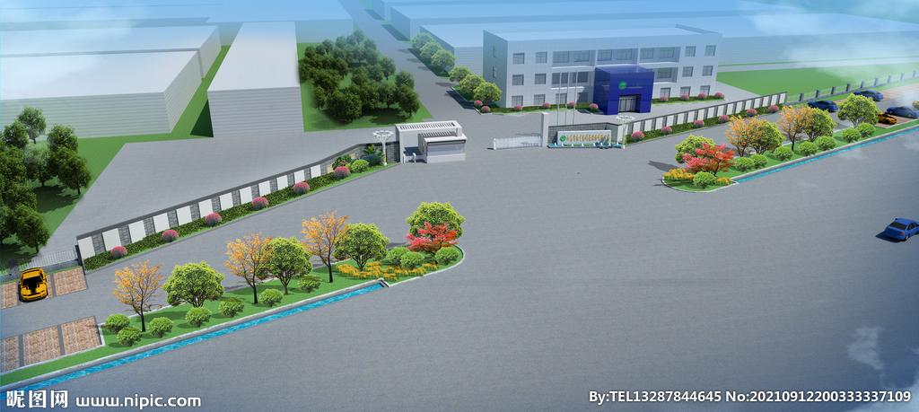 工厂大门设计案例效果图图片