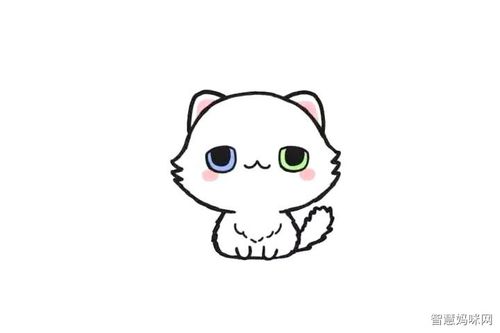 波斯猫简笔画画法步骤