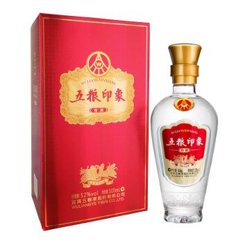 五粮液股份公司出品五粮印象精制52度浓香型白酒500ml