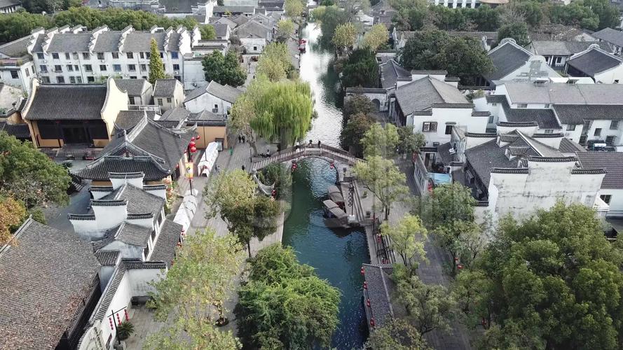 南浔古镇4k航拍_3840x2160_高清视频素材下载(编号:)