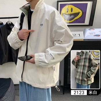 男生172cm130斤照片,170身高130斤男照片 jkcy-cyjk2123米白 m (身高160-172cm 体重95-130斤)