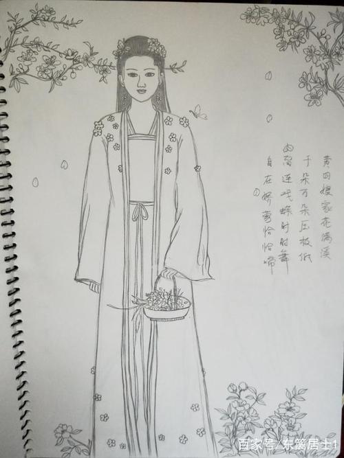 铅笔画古风美女,有没有你喜欢的