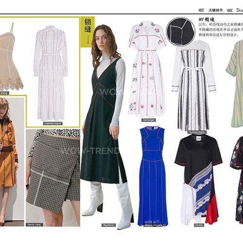 2020年流行服装款式,2021年流行服装款式 2020春夏女装 服装设计灵感连衣裙款式流行趋势 款式图z片参考素