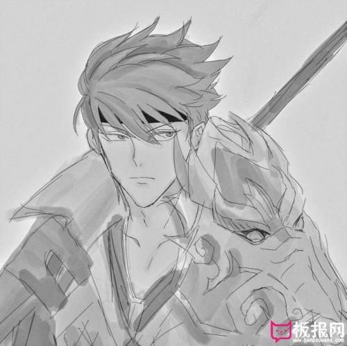 三国演义q版赵云简笔画