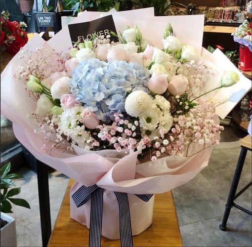 上海鲜花同城速递玫瑰向日葵韩式花束送女友闺蜜生日5