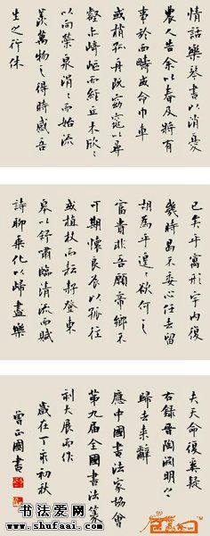 曾正国书法书法作品