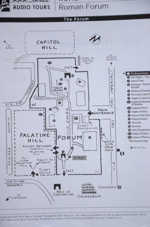 罗马古迹任自游 (3)罗马广场示意图,帝国广场,图拉真市场,图拉真圆柱