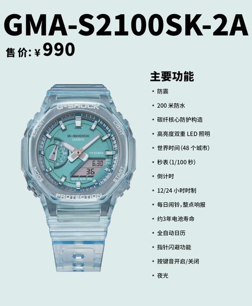 casio晶莹坚韧焕活时尚丨gshock新冰韧系列缤纷登场
