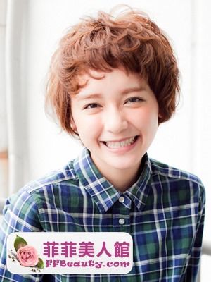 圆脸女生适合的齐耳短发最修颜